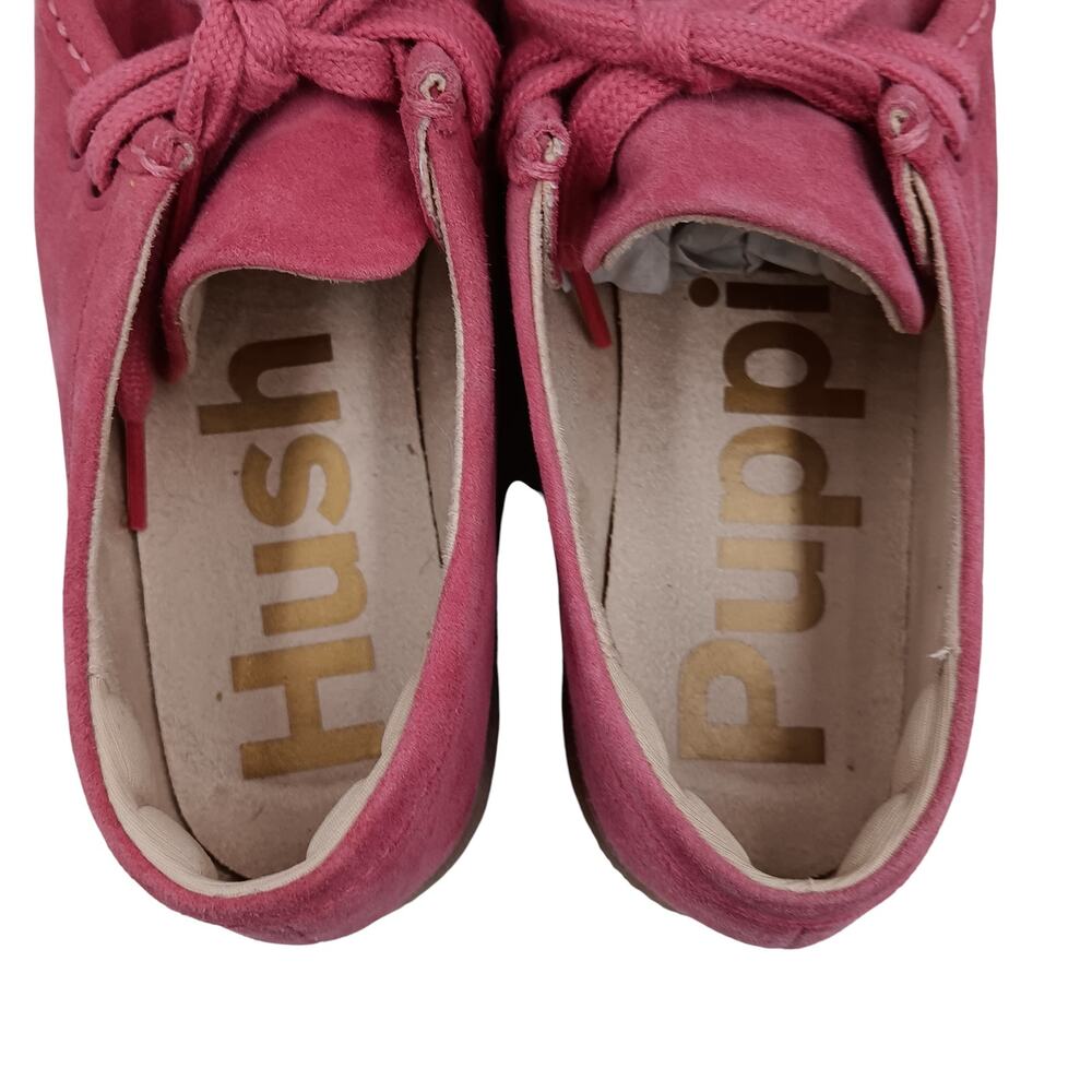 HUSP PUPPIES Bridget Pink Lemonade Suede Crepe Sole - Size 8 - Picture 11 of 14